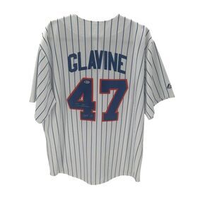 Tom Glavine Signed Jersey HOF 14 Inscribed Beckett COA New York Mets Majestic